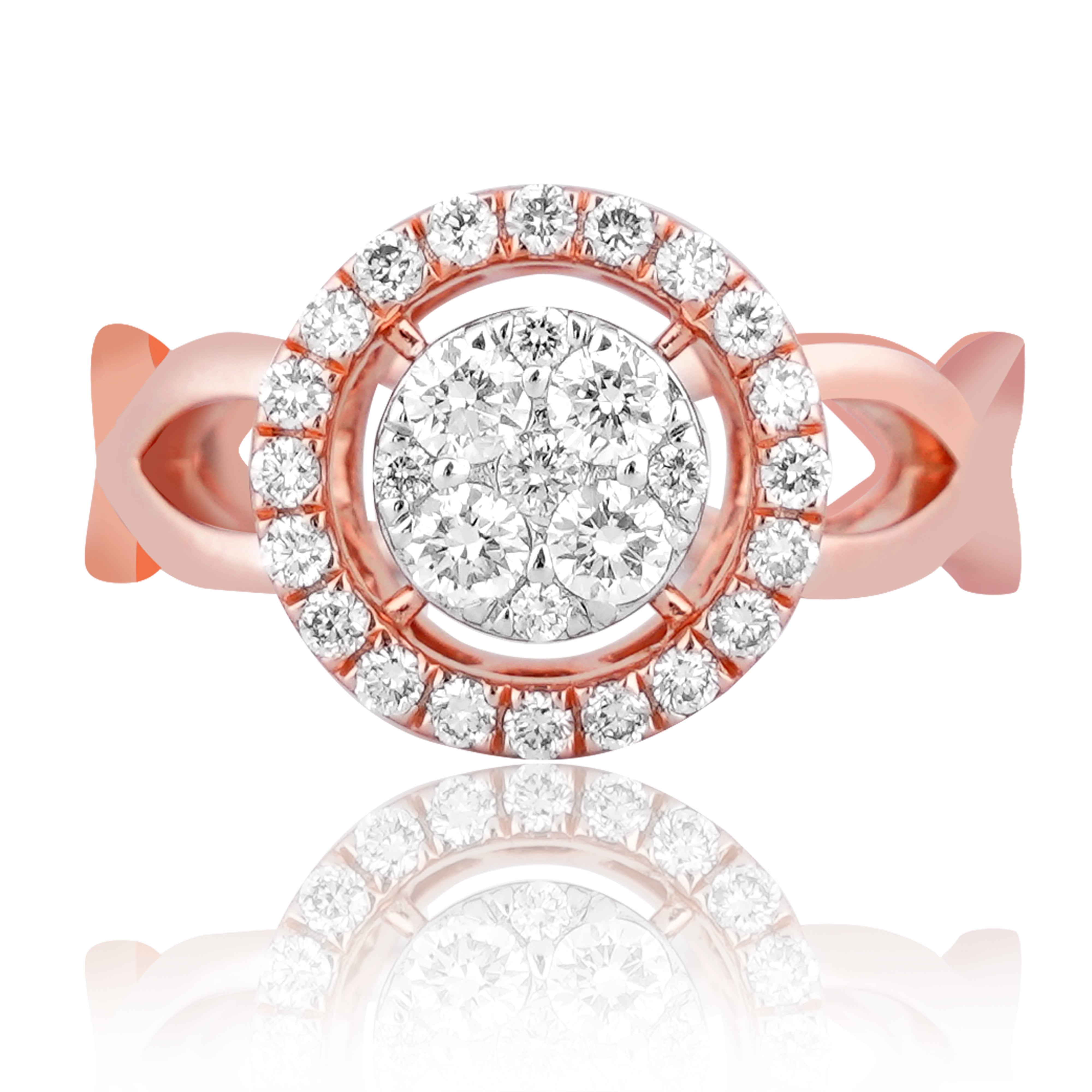 Diamond Imperial Sunburst Ring