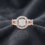 Diamond Imperial Sunburst Ring
