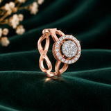Diamond Imperial Sunburst Ring
