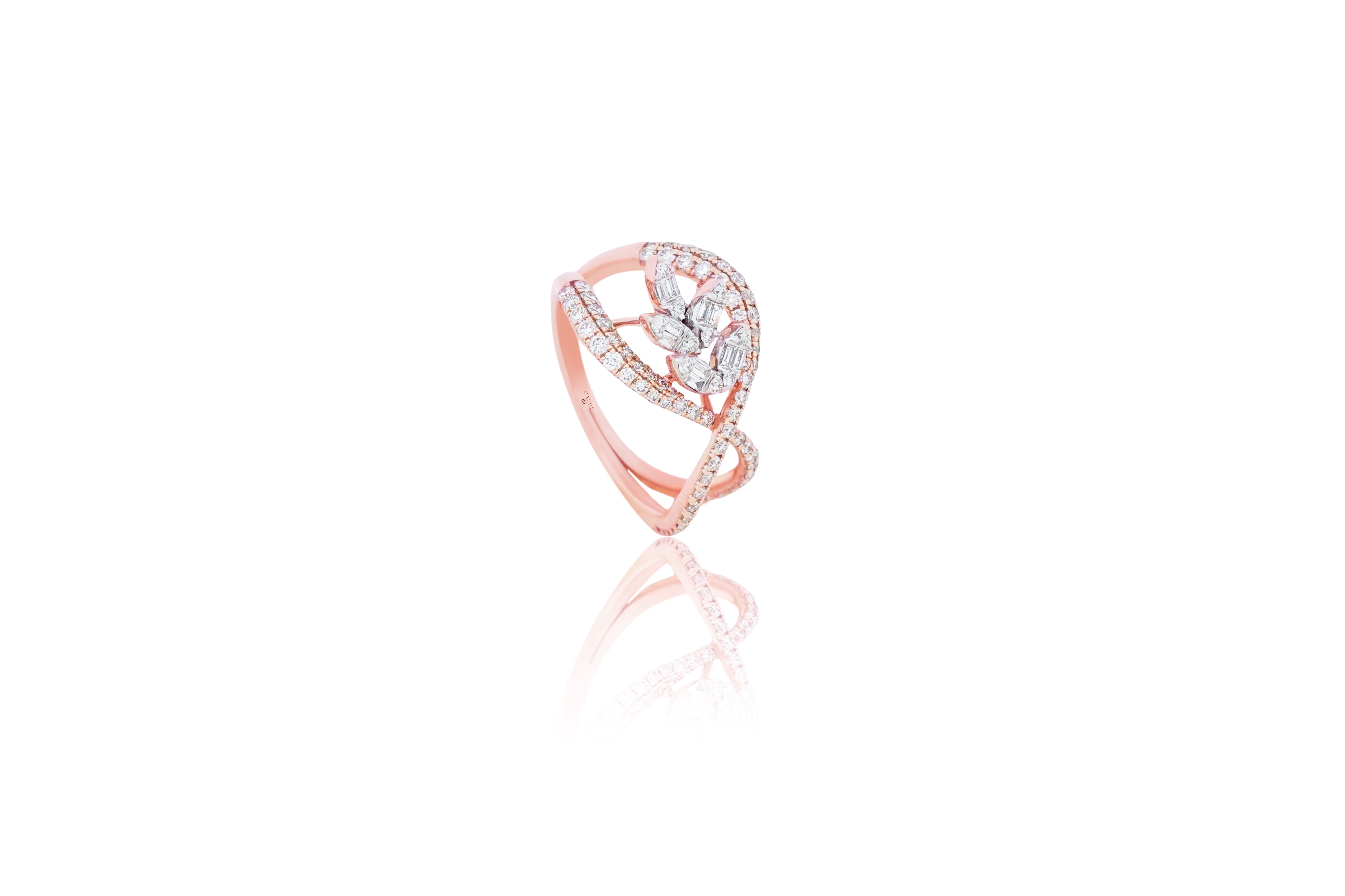 Infinite Blossom Loop Diamond Ring