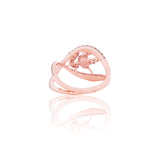 Infinite Blossom Loop Diamond Ring