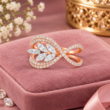 Infinite Blossom Loop Diamond Ring