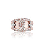 Interlocking Radiance Dome Diamond Ring