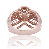 Diamond Empress V-Halo Crown Ring