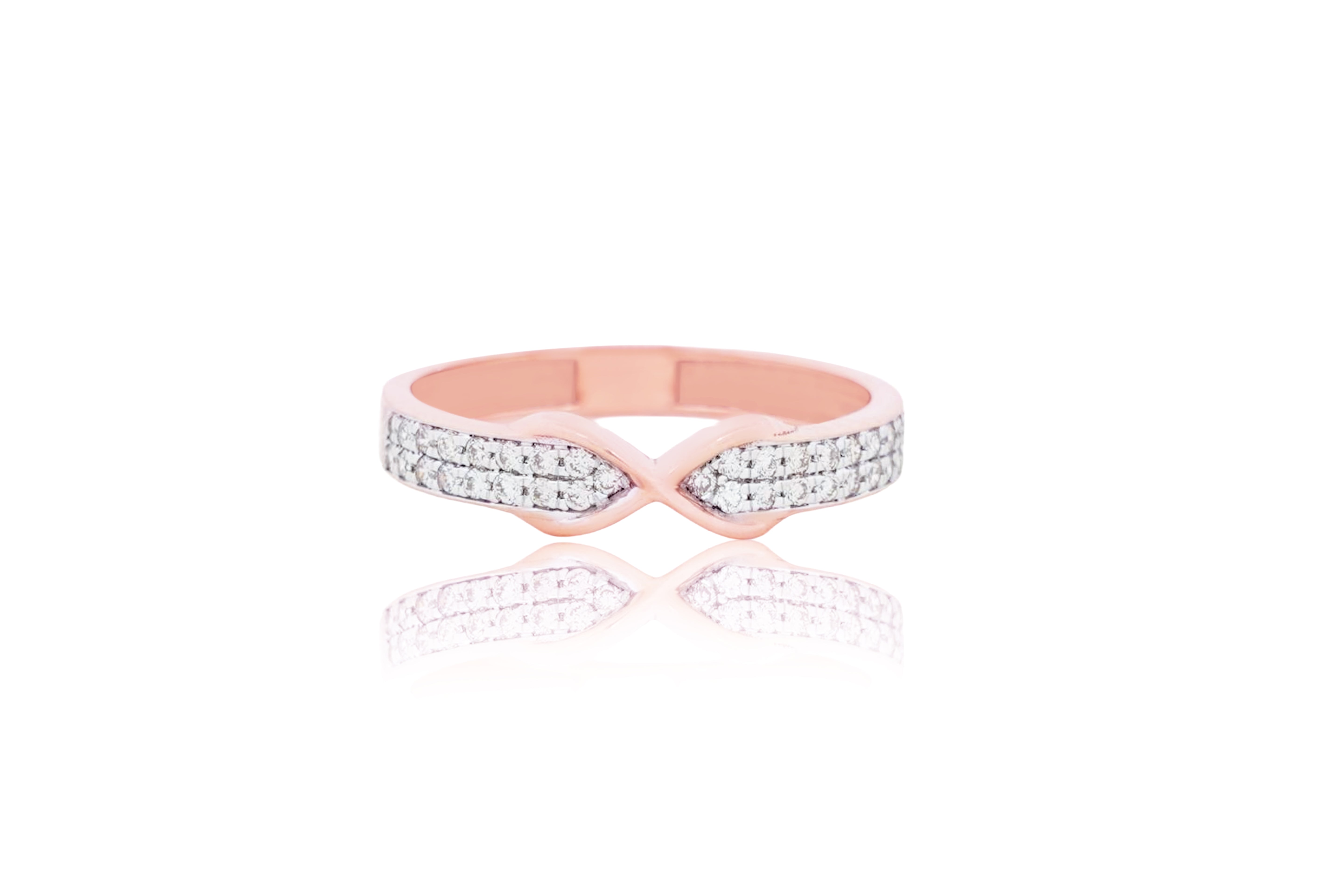 The Infinity Petal Diamond Band
