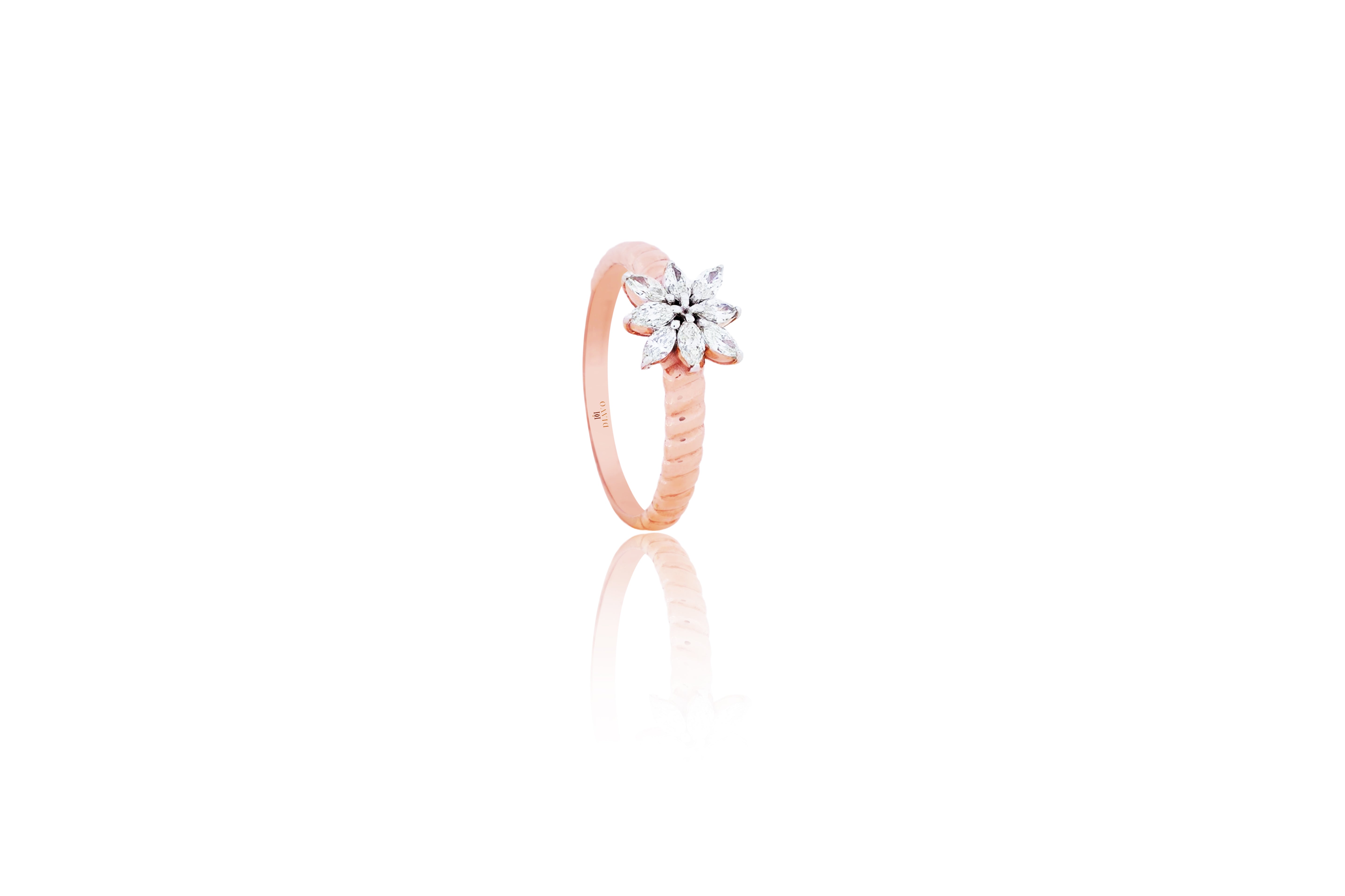 Diamond Starburst Twisted Solitaire