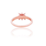 Diamond Starburst Twisted Solitaire