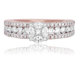 Marquise-Center Pave Eternity Diamond Band