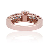 Marquise-Center Pave Eternity Diamond Band