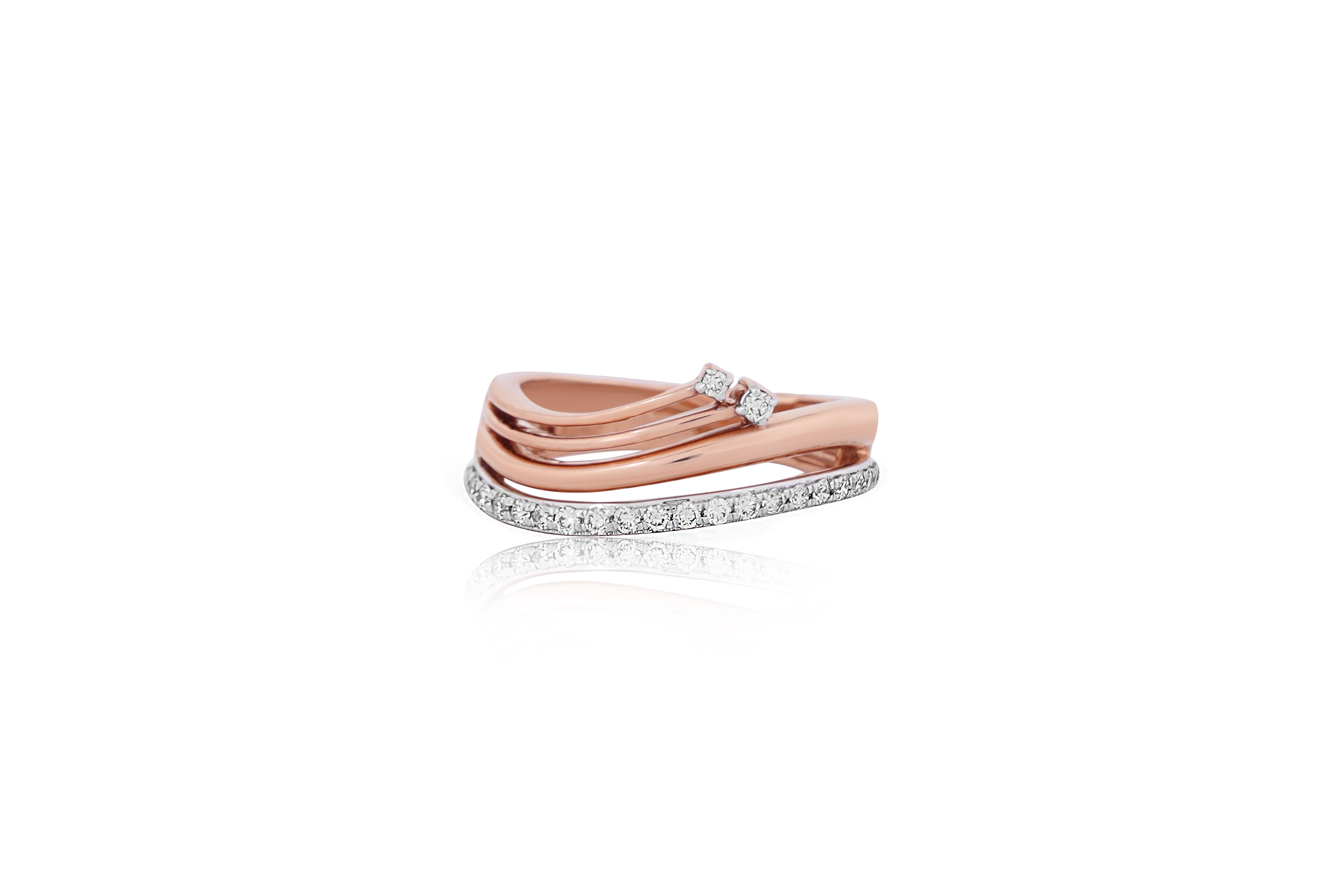 Crossover Radiance Triple Diamond Band