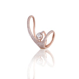 Baguette Bypass Crown Diamond Ring