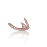 Baguette Bypass Crown Diamond Ring