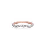 Twisted Shimmer Crest R-Gold Diamond Ring