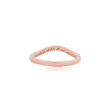 Twisted Shimmer Crest R-Gold Diamond Ring