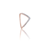 Celestial V-Chevron Diamond Ring