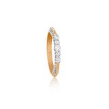 Round Brilliant Diamond Semi-Eternity Diamond Ring