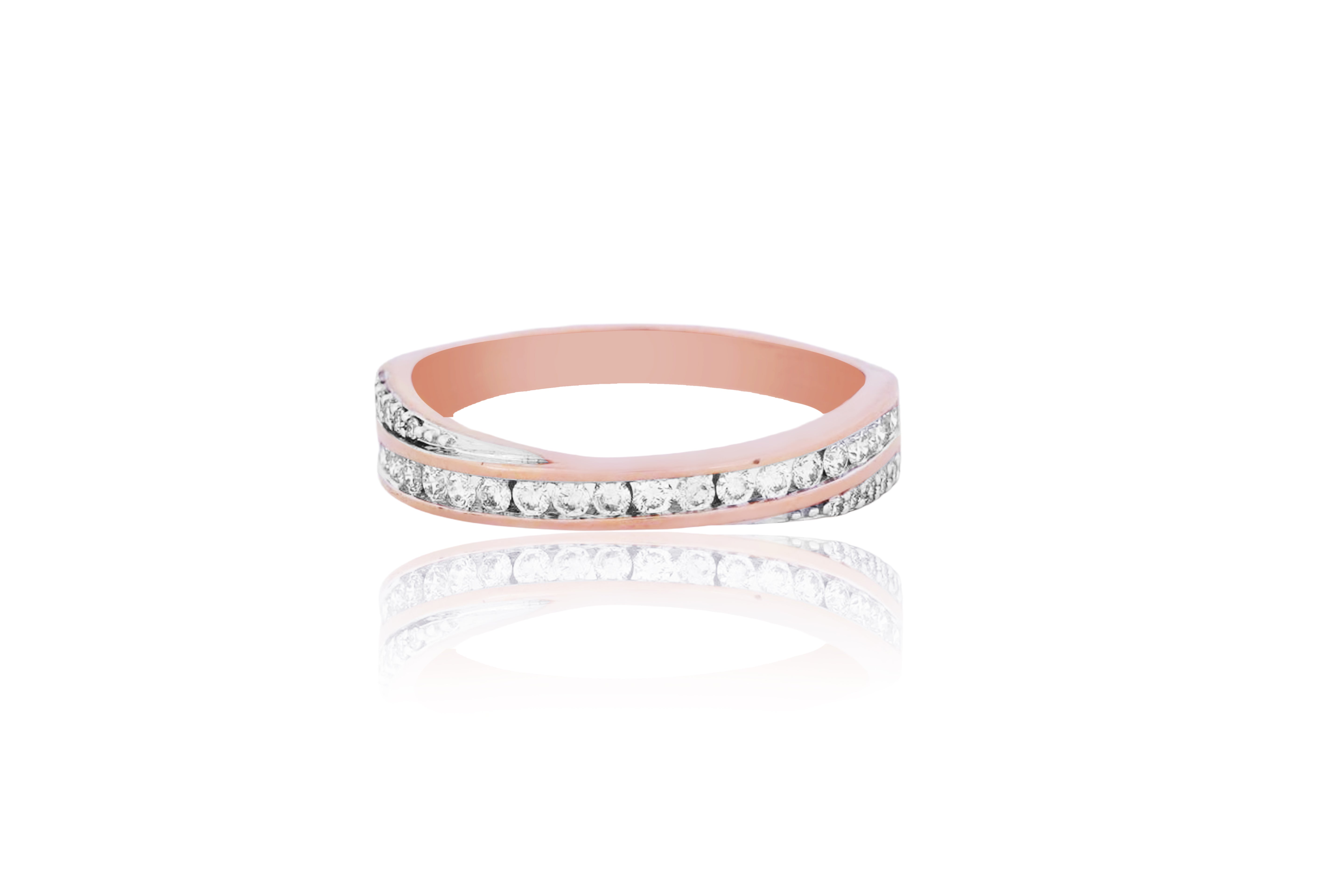 Dual Harmony PavéDiamond Diamond Ring