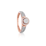 Diamond Radiant Halo Solitaire Band
