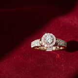 Diamond Radiant Halo Solitaire Band