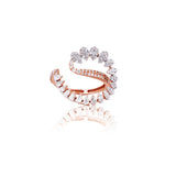 Pear Aura Serpent Diamond Ring