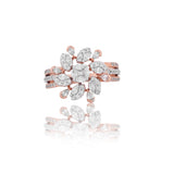 Grand Petal Medallion Diamond Ring