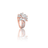 Grand Petal Medallion Diamond Ring