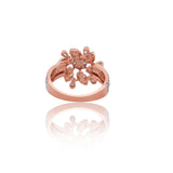 Grand Petal Medallion Diamond Ring