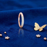 Petite Pavé Essence Diamond Band