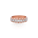 Diamond Mosaic Pavé Eternity Band