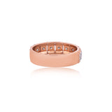 Diamond Mosaic Pavé Eternity Band