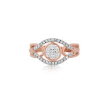 Brilliant Halo Empress Diamond Ring