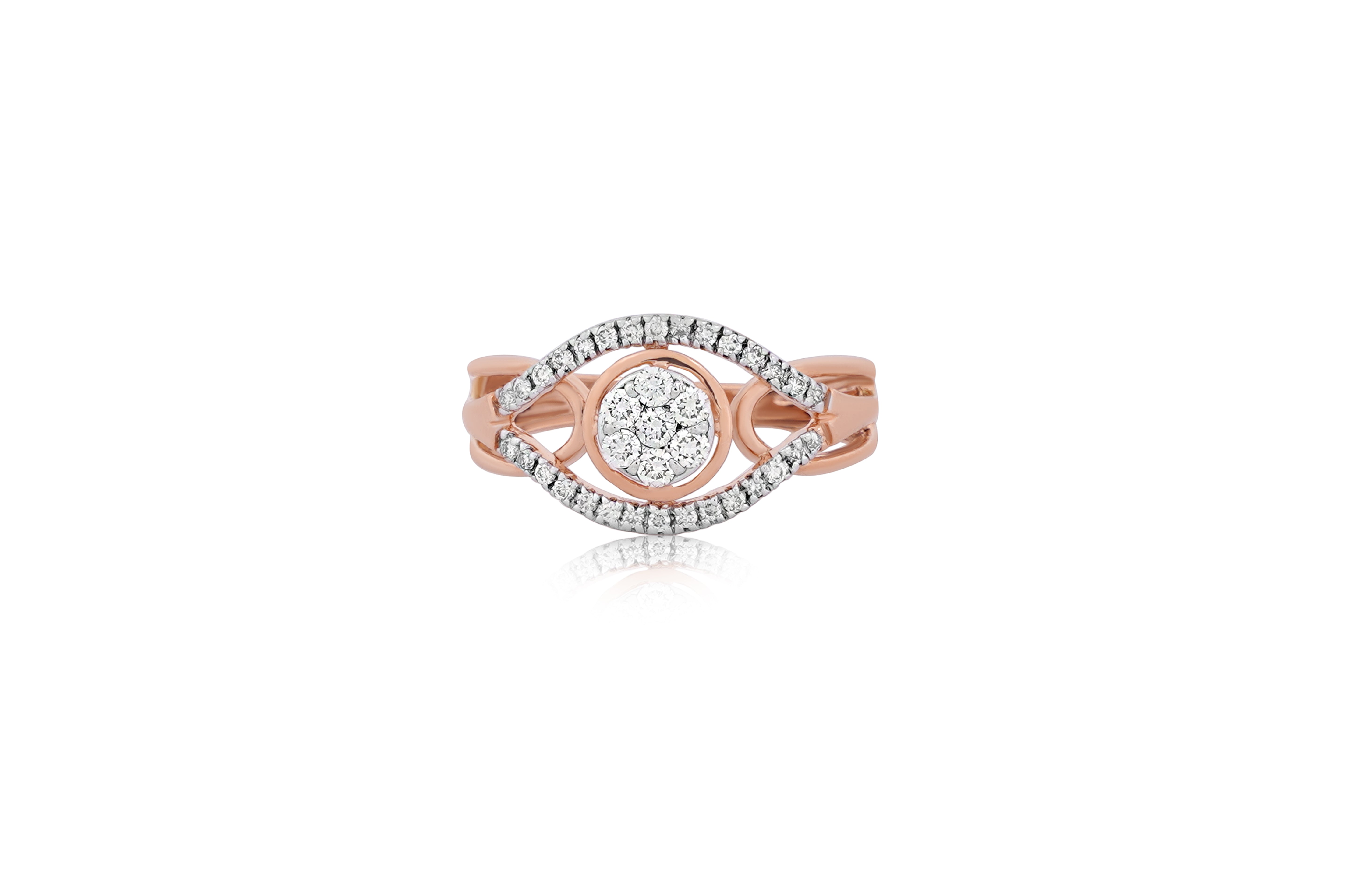 Brilliant Halo Empress Diamond Ring