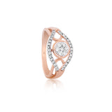 Brilliant Halo Empress Diamond Ring