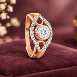 Brilliant Halo Empress Diamond Ring