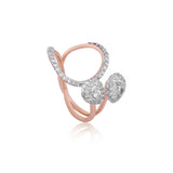 Orbital Twin-Cluster Diamond Ring