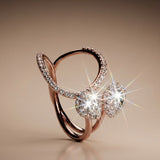 Orbital Twin-Cluster Diamond Ring