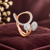 Orbital Twin-Cluster Diamond Ring
