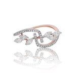 Marquise Petal Infinity Diamond Ring