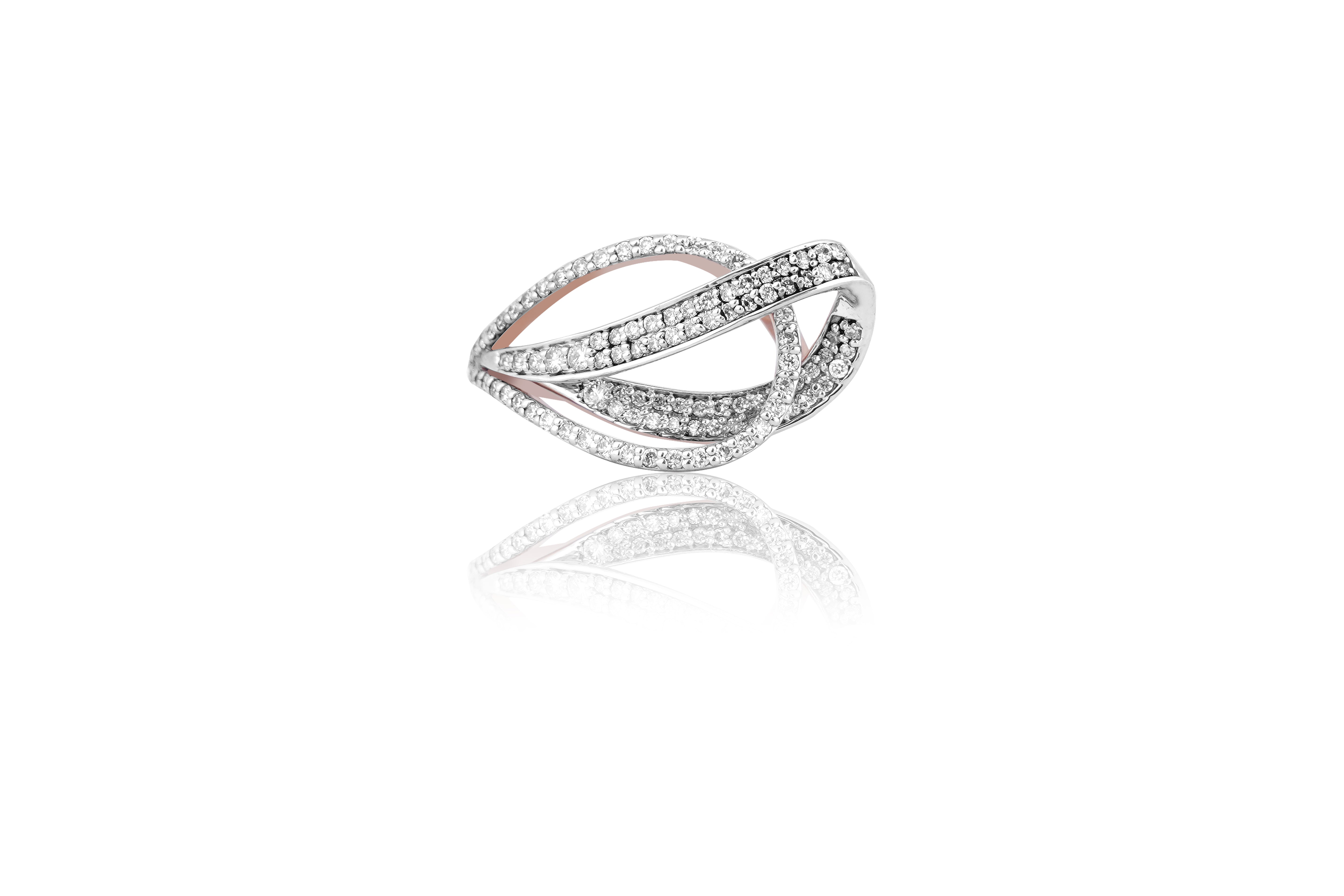 Marquise Infinity Weave Diamond Ring
