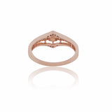 Architectural Diamond Shield Ring