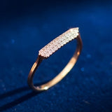 Diamond Geometric Monolith Ring