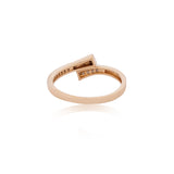 Diamond Geometric Bypass Wrap Ring