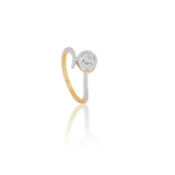 Diamond Petal Bypass Ring