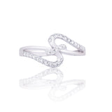 Carbon Silk Infinity Diamond Ring