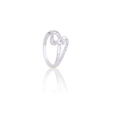 Carbon Silk Infinity Diamond Ring