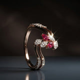 Ethereal Pink Carbon Diamond Ring