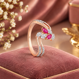 Ethereal Pink Carbon Diamond Ring