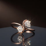 Carbon Duo-Glow Solstice Diamond Ring