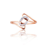 Carbon Linked Infinity Diamond Ring