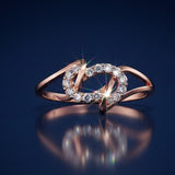 Carbon Linked Infinity Diamond Ring